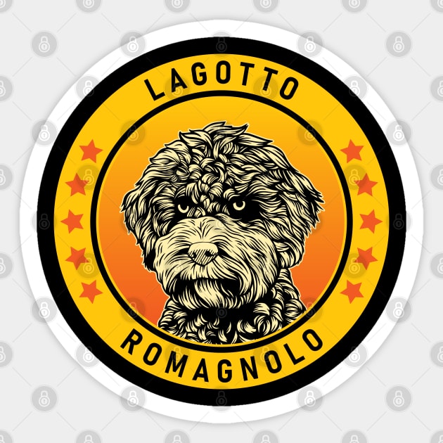 Lagotto Romagnolo Dog Portrait Sticker by millersye